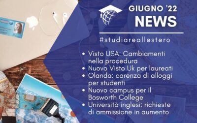 Studiare all’estero: News Giugno 2022