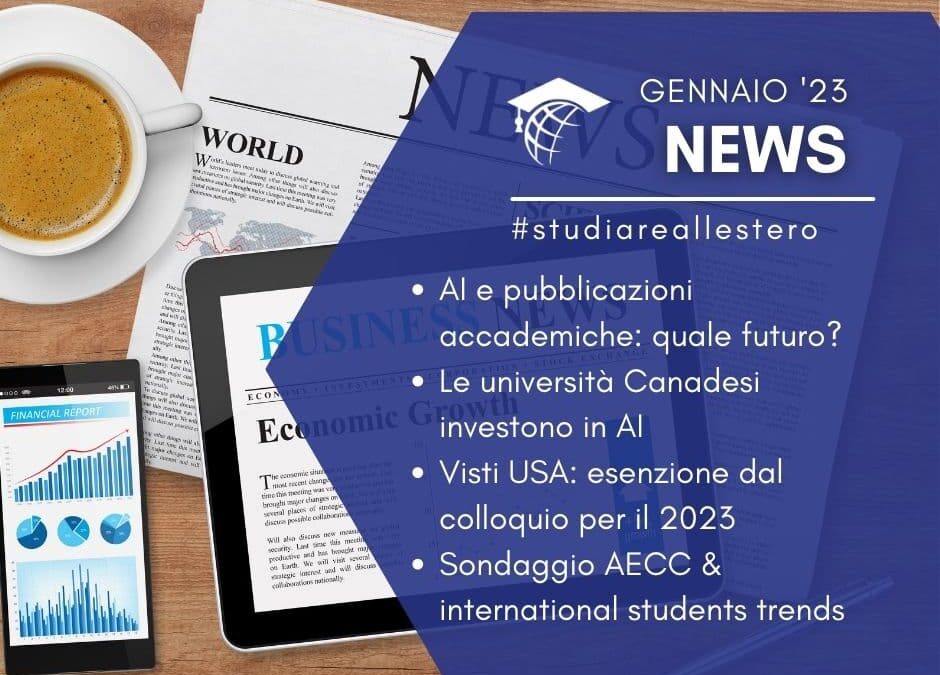 Studiare all’estero: News Gennaio 2023