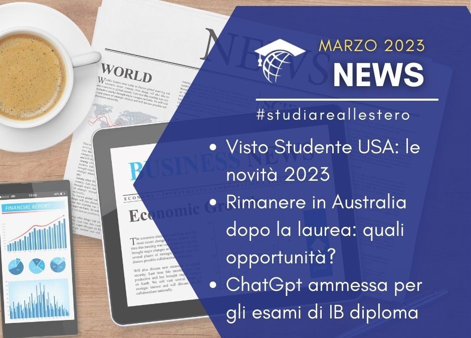 Studiare all’estero: News Marzo 2023