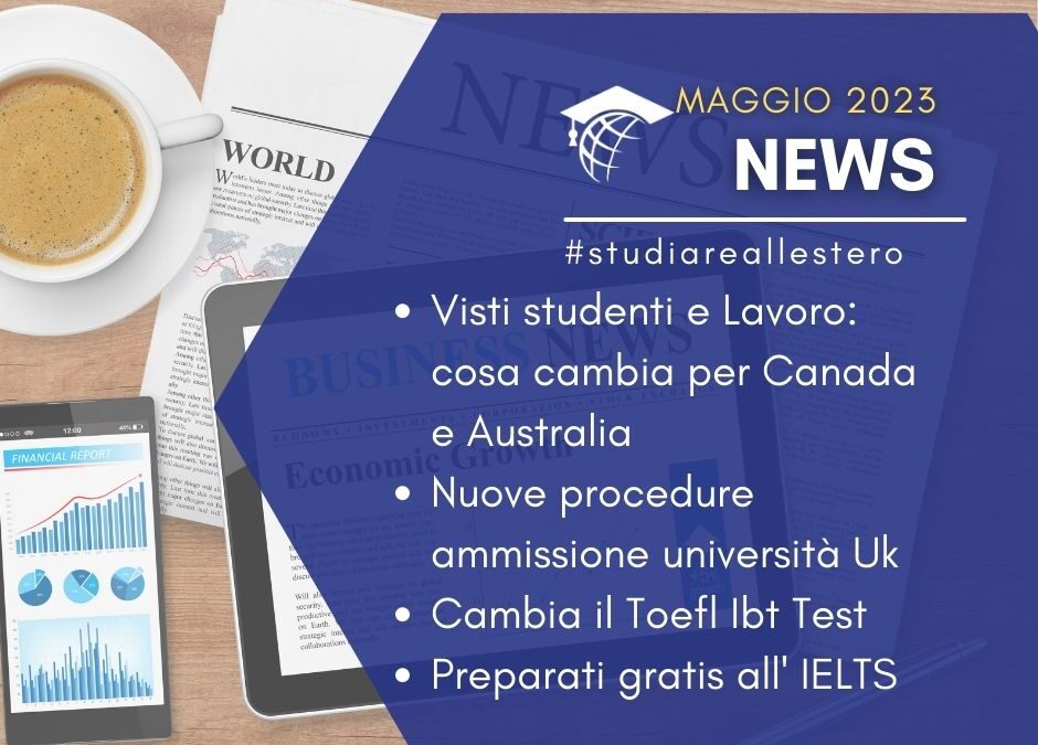Studiare all’estero: News Maggio 2023